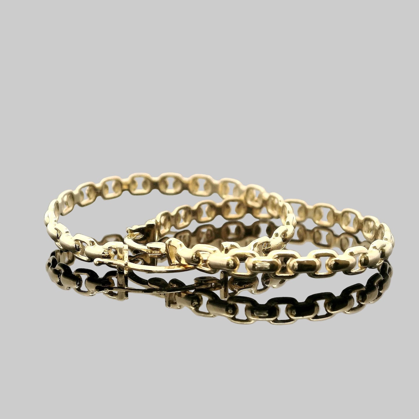 Arracadas de Eslabones en Oro Amarillo 14K