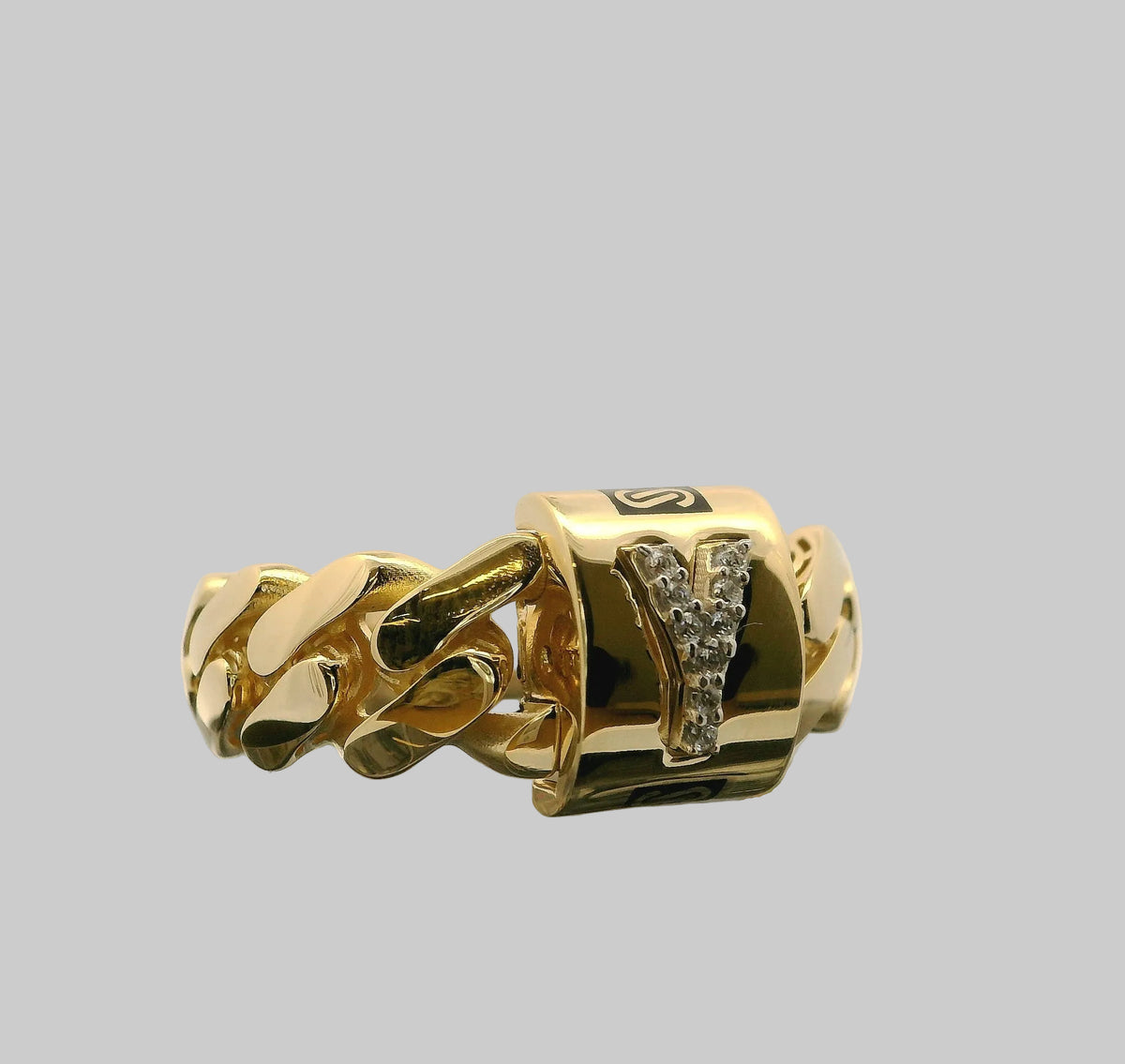 ANILLO MONACO INICIAL 14K